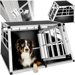 Produktbild von Hundetransportbox Doppel mit gerader Rückwand