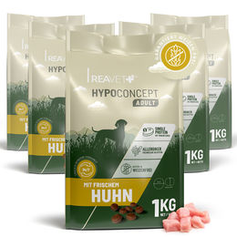Produktbild von Hundetrockenfutter Hypoconcept Adult – Mit frischem Huhn | 5kg (5x1kg)