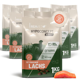 Produktbild von Hundetrockenfutter Hypoconcept Adult – Mit frischem Lachs | 5kg (5x1kg)
