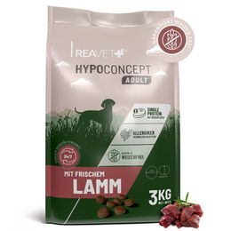 Produktbild von Hundetrockenfutter Hypoconcept Adult – Mit frischem Lamm | 3kg