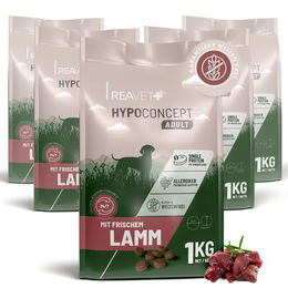 Produktbild von Hundetrockenfutter Hypoconcept Adult – Mit frischem Lamm | 5kg (5x1kg)