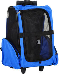 Produktbild von Hundetrolley Transporttasche 2-in-1 Haustierrucksack Blau
