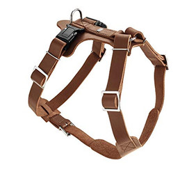 Produktbild von HUNTER AALBORG Hundegeschirr Leder M-L/2 cognac