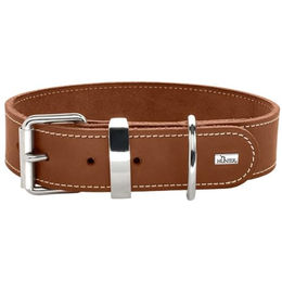 HUNTER Aalborg Special Hundehalsband Leder cognac - 1 Stk. – Bild 1 von 9