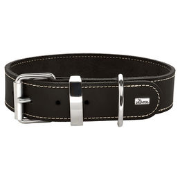 HUNTER Aalborg Special Hundehalsband Leder schwarz 50 cm (S-M) - 50 cm – Bild 1 von 5