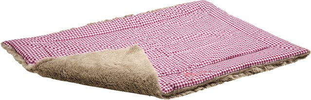 Produktbild von HUNTER Astana Hundedecke Wendedecke mit Plüschbesatz Karo-Muster 120x80 cm rot