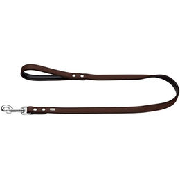 HUNTER BASIC Führleine für Hunde aus beschichtetem Spaltleder - 110 cm – Bild 1 von 2