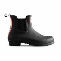 Produktbild von Hunter Boots Damen Chelsea Original Tri Colour Logo Black