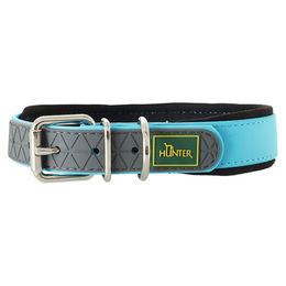 HUNTER CONVENIENCE COMFORT Hundehalsband Kunststoff Neopren türkis 65 cm – Bild 1 von 3