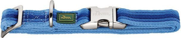 Produktbild von HUNTER DAVAO ALU-STRONG Hundehalsband Nylon mit Aluminium-Steckverschluss blau L