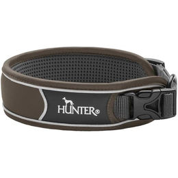 HUNTER DIVO Hundehalsung Nylon S braun/grau - 1 Stk. – Bild 1 von 3