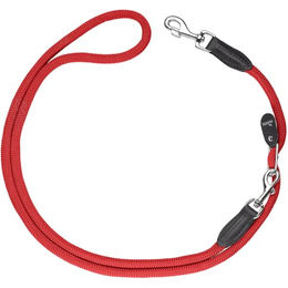 HUNTER FREESTYLE Vario-Leine für Hunde, robust, wetterfest, 1,0 x 260 cm, rot – Bild 1 von 9