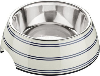 Produktbild von Hunter Futternapf Melamin Silda weiß/grau