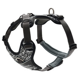 Produktbild von HUNTER Geschirr Divo Reflect schwarz/grau Größe L-XL