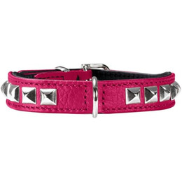 Produktbild von Hunter Halsband Rocky Petit 24 cm pink/schwarz Nappaleder - 1 Stk.