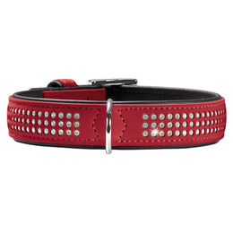 Hunter Halsband Softie Triluxe rot/schwarz – Bild 1 von 3