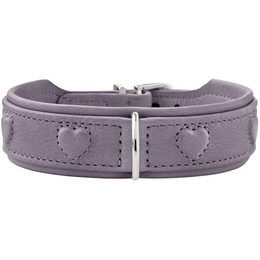 Produktbild von Hunter Halsband Soho X Love flieder-grau aus Rindsleder