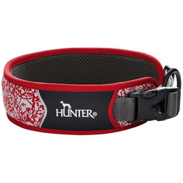 Produktbild von HUNTER Halsung Divo Reflect XL rot/grau