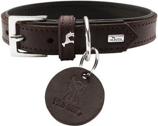 Produktbild von Hunter Hunde-Halsband Larvik dunkelbraun/schwarz
