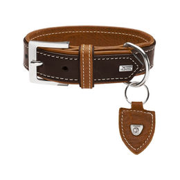 Hunter Hunde Halsband Tara Dunkelbraun/Cognac 55 cm – Bild 1 von 9