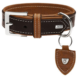 Hunter Hunde Halsband Tara Dunkelbraun/Cognac 70 L-XL – Bild 1 von 9