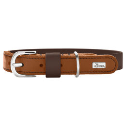 HUNTER Hunde-Halsband Wolmar schokobraun/cognac – Bild 1 von 7
