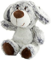 HUNTER Hunde-Plüschspielzeug Faro Hund grau - 19 cm – Bild 1 von 4