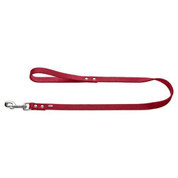 HUNTER Hundeführleine Grenada aus Leder, Rot, 1,6 cm x 100 cm - 1 m – Bild 1 von 3