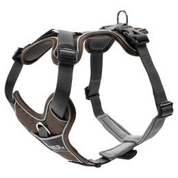 HUNTER Hundegeschirr Braun/Grau 79-107 cm – Bild 1 von 7