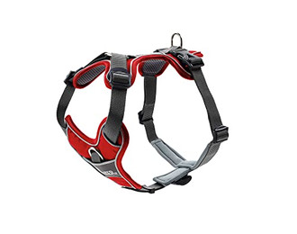 Produktbild von HUNTER Hundegeschirr Divo Rot/Grau 52-68 cm