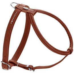 Produktbild von HUNTER Hundegeschirr Round & Soft Canadian UP Cognac S-M