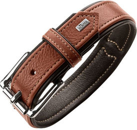 Produktbild von HUNTER Hundehalsband Canadian Up cognac/schwarz