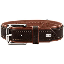 Produktbild von HUNTER Hundehalsband Canadian Up schwarz/cognac