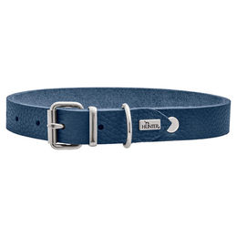HUNTER Hundehalsband Grenada aus Leder Dunkelblau – Bild 1 von 6