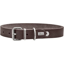 HUNTER Hundehalsband Grenada aus Leder Dunkelbraun XS-S – Bild 1 von 6