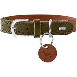 Hunter Hundehalsband Lemvig cognac/oliv – Bild 1 von 4