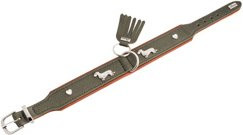 Produktbild von HUNTER Hundehalsband München grün/cognac Größe 37