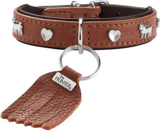 Produktbild von Hunter Hundehalsband München Mini cognac/schwarz