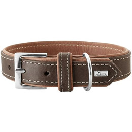 Produktbild von HUNTER Hundehalsband Porto dunkelbraun/cognac