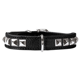 Produktbild von Hunter Hundehalsband Rocky Petit Leder schwarz 27 cm