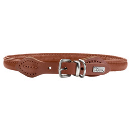 Produktbild von HUNTER Hundehalsband Round & Soft Canadian UP Cognac