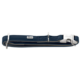 Produktbild von HUNTER Hundehalsung Amalfi ALU-Strong Marineblau vegan stufenlos verstellbar