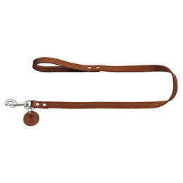 Hunter Hundeleine Führleine Aalborg Leder cognac - 110 cm – Bild 1 von 3