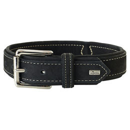 HUNTER HUNTING Hundehalsband Nubukleder schwarz 60 cm - 60 cm – Bild 1 von 3