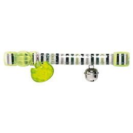 Produktbild von Hunter Katzenhalsband Glossy Stripes grün