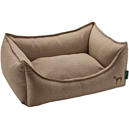 HUNTER Livingston Hundesofa Hundebett Strukturstoff klassisch L braun – Bild 1 von 5