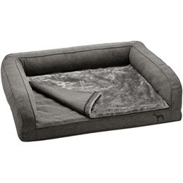 HUNTER Livingston Orthopädisches Hundesofa Memory-Foam 80x60 cm anthrazit – Bild 1 von 9