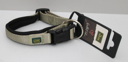 HUNTER Neopren Vario Plus Hundehalsband Nylon gepolstert – Bild 1 von 5