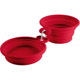 Produktbild von Hunter Silikon Reisenapf List 350/750 ml Rot - 2 x 350 ml