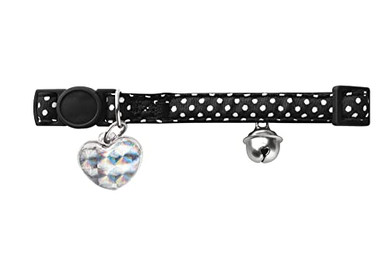 Produktbild von Hunter Smart Katzenhalsband Glossy Dots schwarz